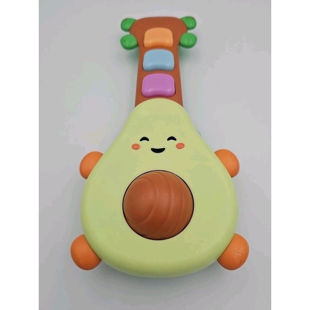 Skip Hop Avocado 🥑 Guitar 🎸 Infant Learning Toy MUSIC AND RATTLE *TESTED*✔️